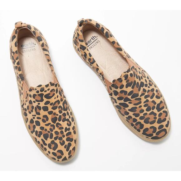 NWOT Earth Origins Zeni Zelle Suede Slip On Casual Sneakers Brown Women's US 9 - Picture 1 of 14